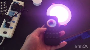 Skydance RGB+CCT remote RT10 match and control downlight