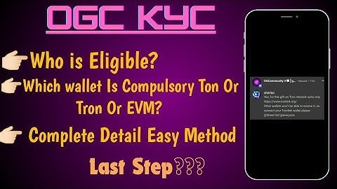 OGC TronLink wallet Connect | OGC last KYC steps | Complete Detail with Easy Method