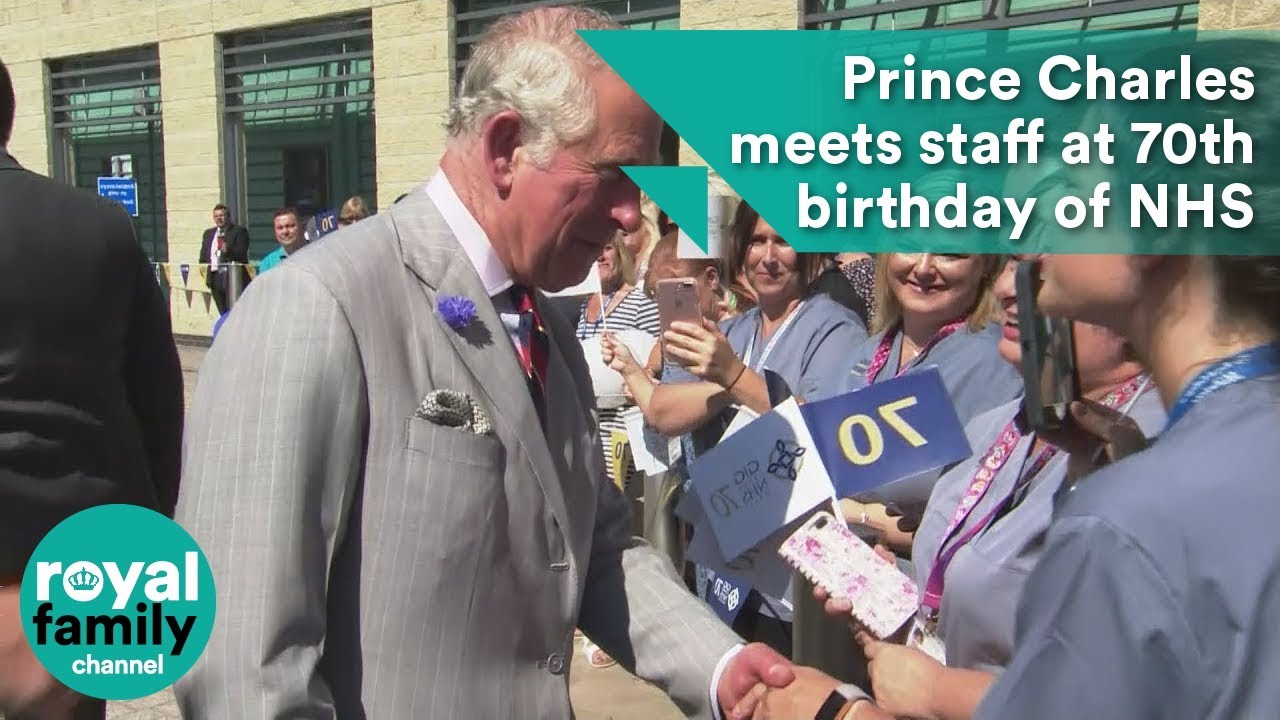 Children's choir sings to Prince Charles during NHS 70th birthday celebrations