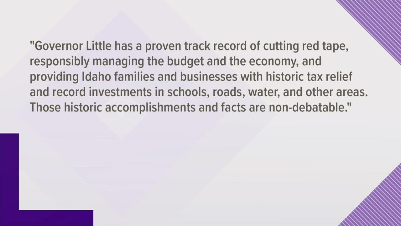 Idaho Gov. Brad Little won't participate in debates ahead of primary