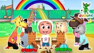 London Bridge Is Falling Down | Children Animated Nursery Rhymes | Cartoon Kids Song | BUBUPiE