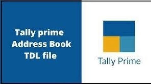 Address Book Tdl In Tally Prime