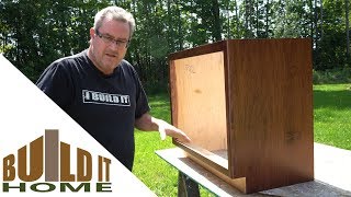 Staining And Spray Finishing The Vanity Cabinet