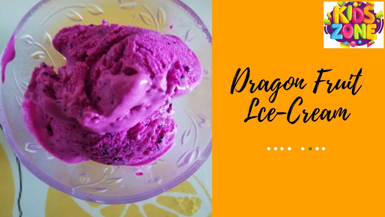 How to make Yummy Dragon Fruit IceCream YouTube
