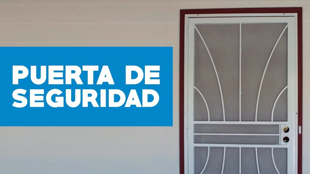 Cómo instalar una puerta de seguridad - YouTube