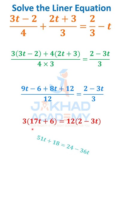 Solve The Liner Equation with In1min education solve-the-liner-equation-with-in1min-education