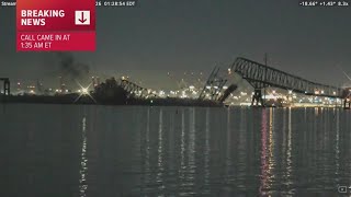 Baltimore Francis Scott Key Bridge collapse caught on camera