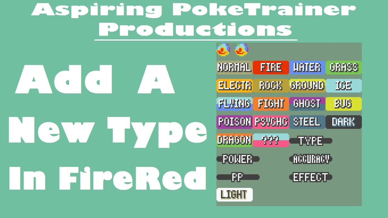 Pokemon Fire Red Type Chart