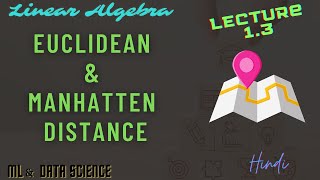 Euclidean and Manhattan Distances || Line || Lecture 1.3