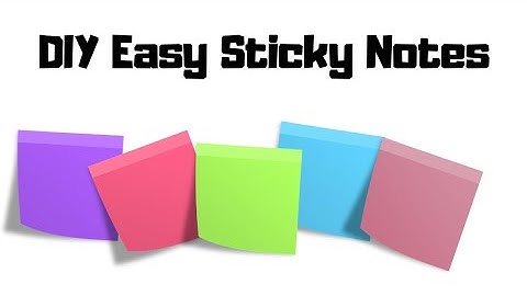 Diy Sticky notes | How to make sticky notes | Homemade sticky notes | Diy paper crafts | Easy notes
