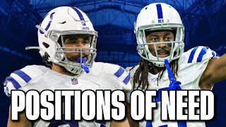 Ranking The Indianapolis Colts' Positions Of Need Ahead Of The 2022 NFL Draft