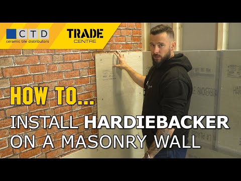 वीडियो: आप ईंट की दीवार पर सीमेंट बोर्ड कैसे लगाते हैं?