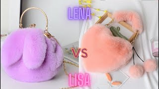 Lisa vs Lena Pink vs Purple #cute