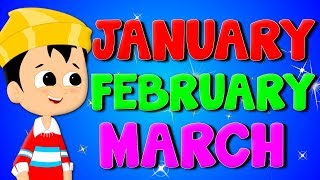 months of the year song nursery rhymes kids songs for children