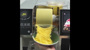 Ice in 3 seconds, with a smooth and fluffy texture for snowflake ice #bingsu #snowflakes