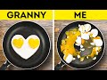 GRANDMA VS ME || Awesome Kitchen and Food Hacks And Gadgets