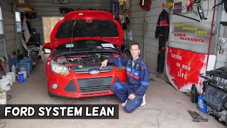 HOW TO FIX SYSTEM TOO LEAN BANK 1 OR BANK 2 ON FORD