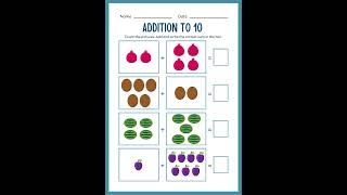 KIDS NEW WORKSHEETS FOR LEARNIN ADDITION#diyworksheets #worksheets @KidsDianaShow @ChuChuTV