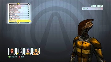 Character Selection Menu Borderlands 2