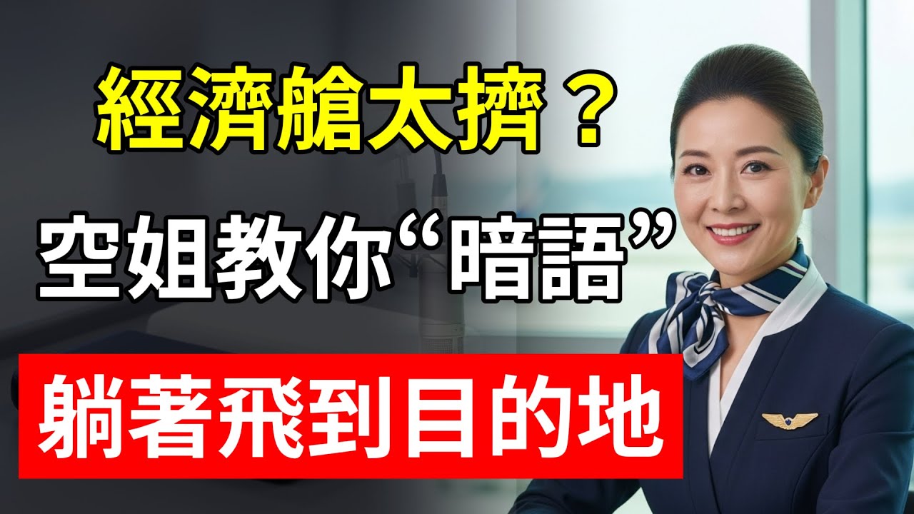 經濟艙太擠？空姐教你“暗語”，躺著飛到目的地！#空姐 #飛機 #經濟艙 #升艙 #隱藏福利