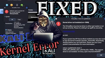 Fix VirtualBox Kernel Error in Kali Linux 2022 | #VirtualBox #EthicalHacking in Low End PC. #Kali