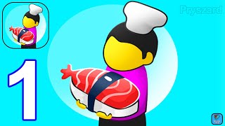 Sushi Cafe 3D - Gameplay Walkthrough Part 1 Max Level Sushi Bar (iOS,Android Gameplay) screenshot 5