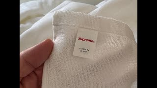Supreme Tonal Logo Towel Unboxing! - YouTube