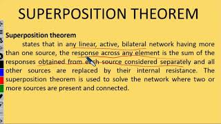Why Superposition theorem is not applicable for power calculation I BEE JNTUH