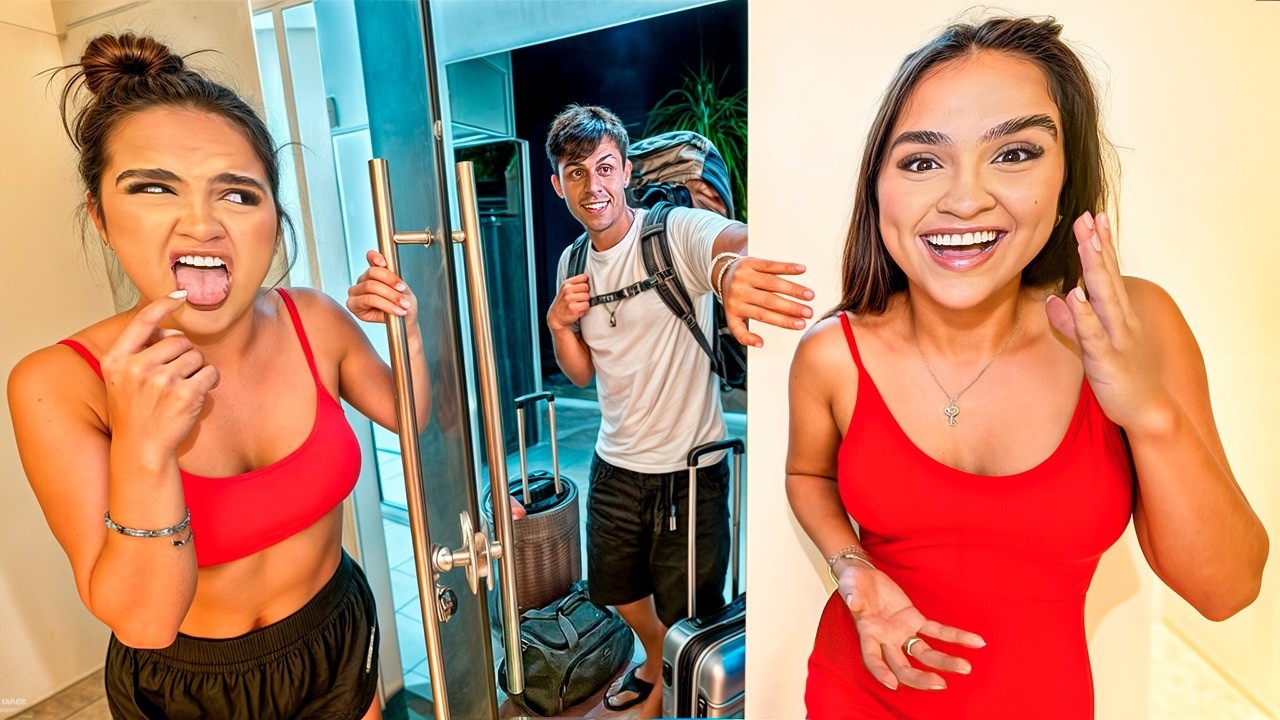 CHEGUEI DE SURPRESA NA CASA DA VITÓRIA *ela gostou ?*