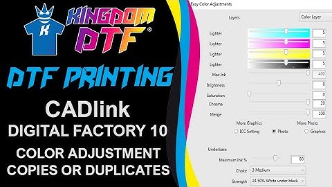 How to Adjust Colors for DTF Printing on Cadlink