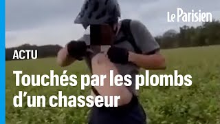 Un groupe de cyclistes touchés par les plombs d'un chasseur lors d'une balade