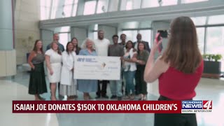 Isaiah Joe raises $150k for Oklahoma Children's in heartfelt goodbye to OKC