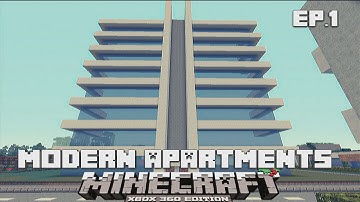 Minecraft  Xbox 360:Modern apartment lets build part 1