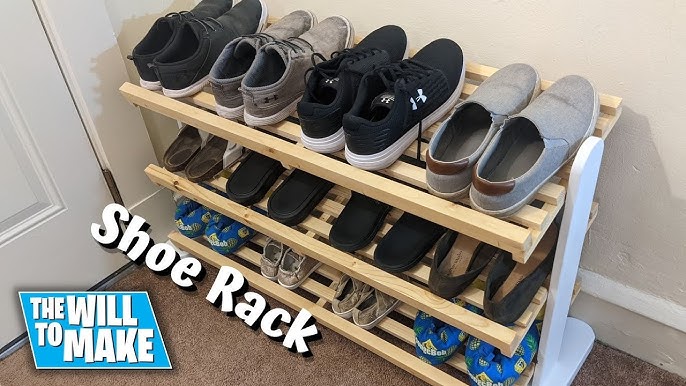 Build a DIY pallet shoe rack 