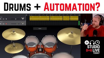 How to use VOLUME AUTOMATION with drums and cymbals in GarageBand iOS