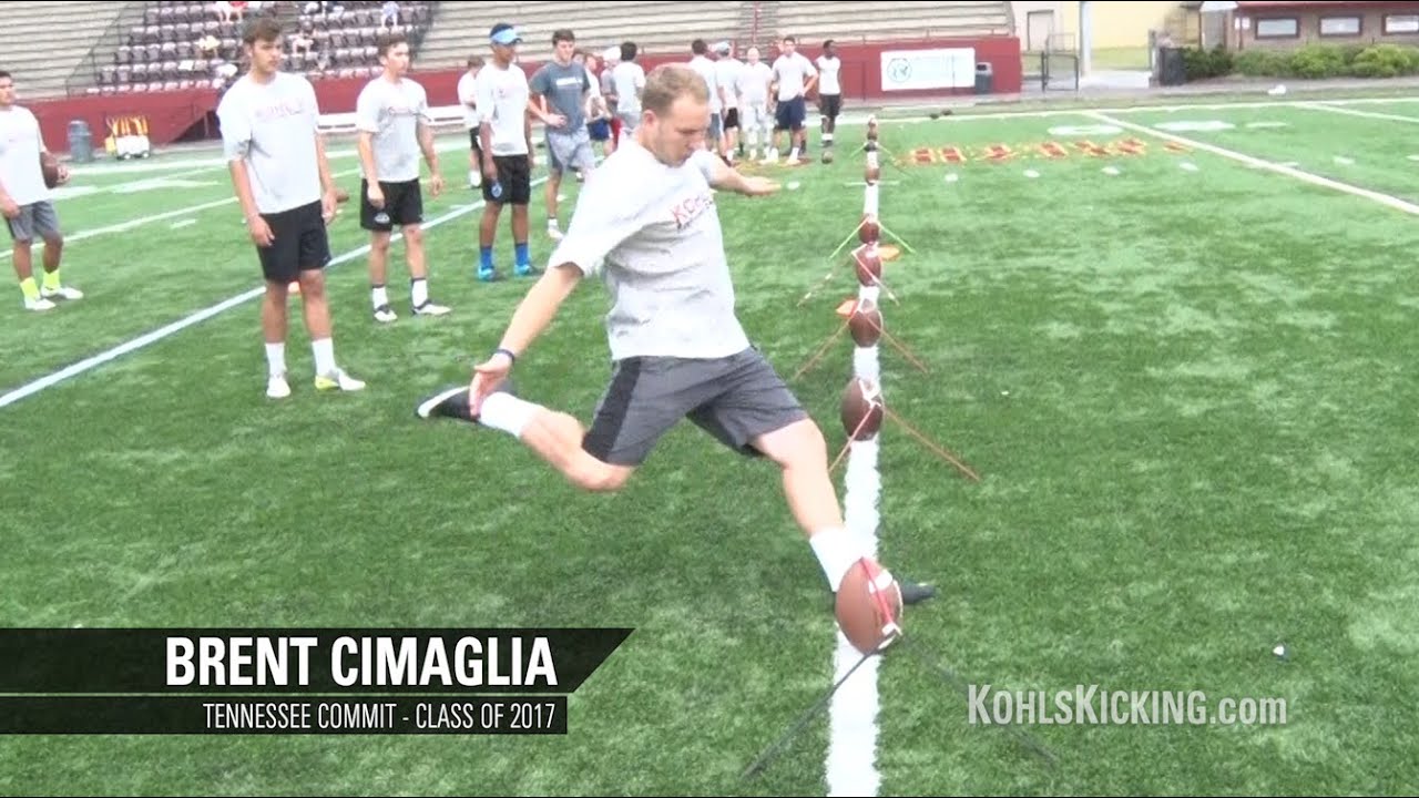 Kicker Brent Cimaglia Tennessee Vols Commit Class of 2017 YouTube