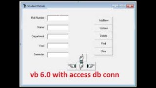 Database connectivity(Part- 1) of dao in VB 6.0| DAO connection  |common dialog control in vb 6.0