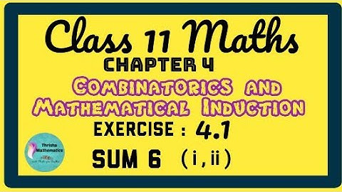 Class11 maths Chapter 4 exercise 4.1 sum 6 ( i , ii )