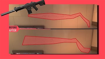 Run and Gun spray pattern before and after Patch 2.02 in Valorant