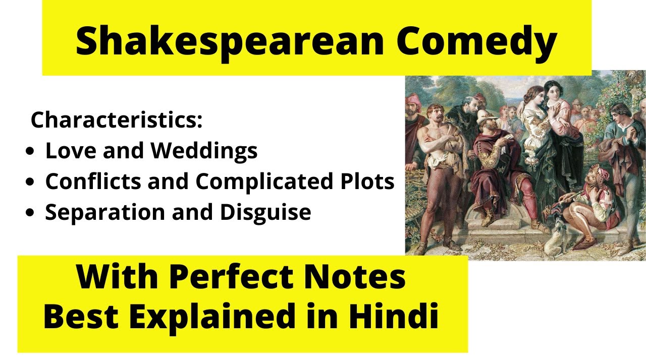 Shakespearean Comedies explained in Hindi | Characteristics | UGC-NET | Thinking Literature