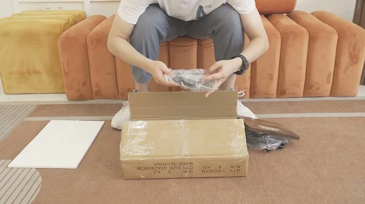 Yoobure C-shaped End Table with Charging Station Installation