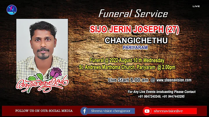 FUNERAL SERVICE SIJO JERIN JOSEPH (27) CHANGICHETHU