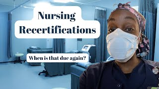 Nursing Recertification’s | Nurse Tips | License, Credentials & Certificates | Nurse Renewal Tips