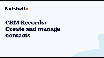 CRM Records: Create and manage contacts