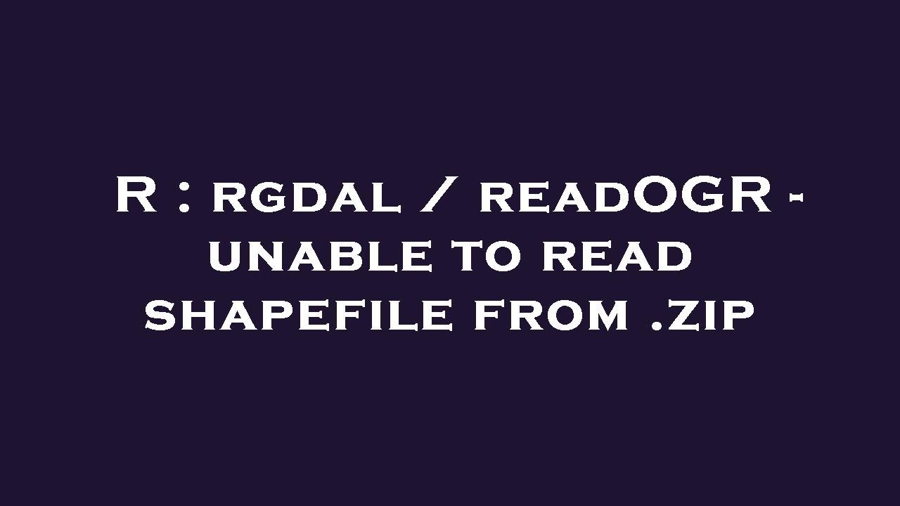 Read Shapefile In R | Intro to Geospatial Data with R: Open and Plot ...