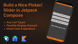 Android Build a Draggable Picker / Slider in Jetpack Compose for Great UX - Android Studio | Canvas