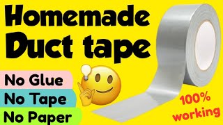 Homemade duct tape || how to make duct tape || scotch tape making || diy cello tape || Sajal's Art