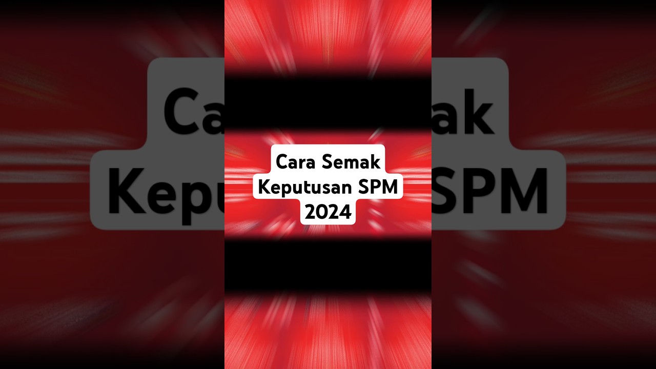 Cara Semak Keputusan SPM 2024 #spm #spm2024 #keputusanspm