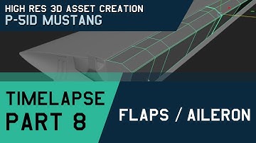 P-51D Modelling Timelapse - Part 8: Flaps & Aileron Detailing