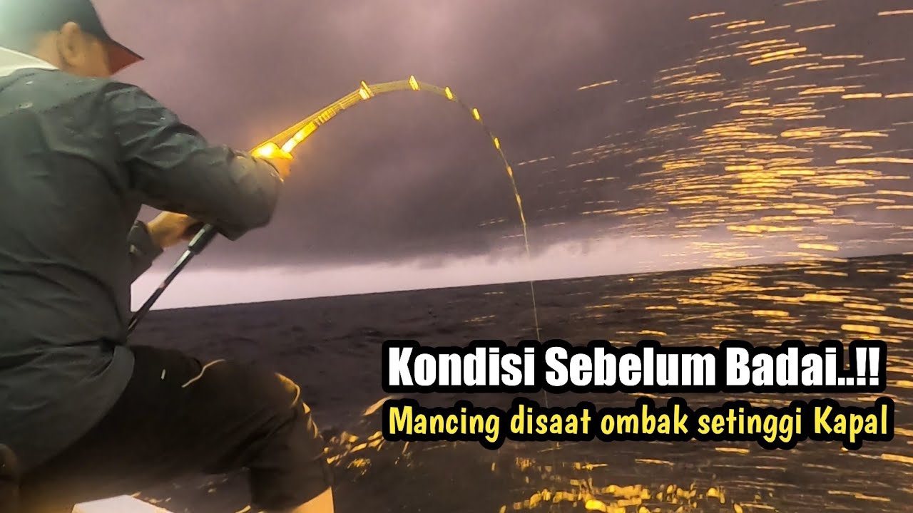 NGERII..!! Sebelum badai hujan dan gelombang tinggi di SMR LAMPUNG